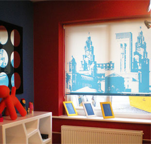 Рольштора с фотопечатью - город